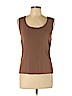 Doncaster Brown Sleeveless Top Size L - photo 1