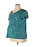 Duo Maternity 100% Cotton Teal Short Sleeve T-Shirt Size XL - photo 1