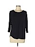 DKNY Black Long Sleeve Top Size M - photo 1