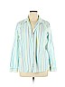Talbots Outlet 100% Cotton Blue Long Sleeve Button-Down Shirt Size XL (petite) - photo 1