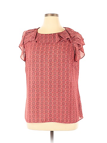Worthington Short Sleeve Blouse (view 1)