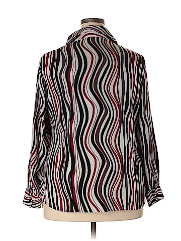 Blue Diamond Plus Long Sleeve Blouse (view 2)