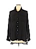 a.n.a. A New Approach 100% Polyester Black Long Sleeve Blouse Size XL - photo 1