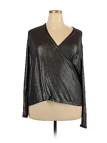 American Glamour by Badgley Mischka Long Sleeve Top (view 1)