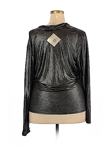 American Glamour by Badgley Mischka Long Sleeve Top (view 2)