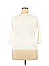 Talbots 100% Cotton White 3/4 Sleeve T-Shirt Size L (petite) - photo 2