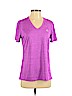 Adidas 100% Polyester Purple Short Sleeve T-Shirt Size M - photo 1