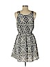 Lush 100% Polyester Ivory Casual Dress Size M - photo 2
