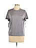Nike 100% Polyester Gray Active T-Shirt Size L - photo 1