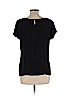 Worthington 100% Polyester Black Short Sleeve Blouse Size L (petite) - photo 2