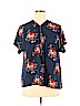Assorted Brands 100% Polyester Blue Short Sleeve Top Size 2X - photo 1