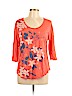 Lucky Brand Orange 3/4 Sleeve T-Shirt Size L - photo 1