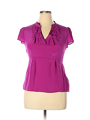 Banana Republic Factory Store Short Sleeve Silk Top (view 1)