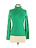 Motive 100% Cotton Green Turtleneck Sweater Size M - photo 1