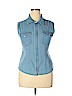 Newport News 100% Cotton Blue Vest Size 14 - photo 1
