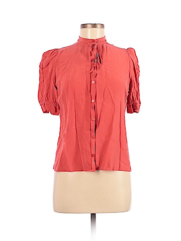 See By Chloé Short Sleeve Silk Top (view 1)