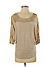 Ella Moss 100% Micro Modal Tan 3/4 Sleeve Top Size XS - photo 1