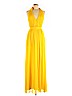Alice + Olivia 100% Polyester Yellow Cocktail Dress Size 4 - photo 1