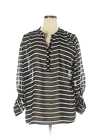 a.n.a. A New Approach Long Sleeve Blouse (view 1)