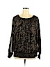 American Glamour by Badgley Mischka 100% Polyester Black Long Sleeve Blouse Size XL - photo 1