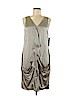 Teri Jon Sportswear 100% Silk Gray Cocktail Dress Size 8 - photo 1