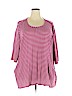 Cj Banks 100% Cotton Pink Short Sleeve Top Size 2X - photo 1