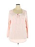 Eddie Bauer 100% Tencel Lyocell Pink Long Sleeve Blouse Size 2X - photo 1