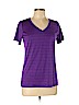 Nike 100% Polyester Purple Active T-Shirt Size L - photo 1