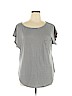 Laila Jayde Gray Short Sleeve Top Size XXL - photo 1