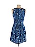 Lisa Jo 100% Rayon Blue Casual Dress Size 9 - 10 - photo 2