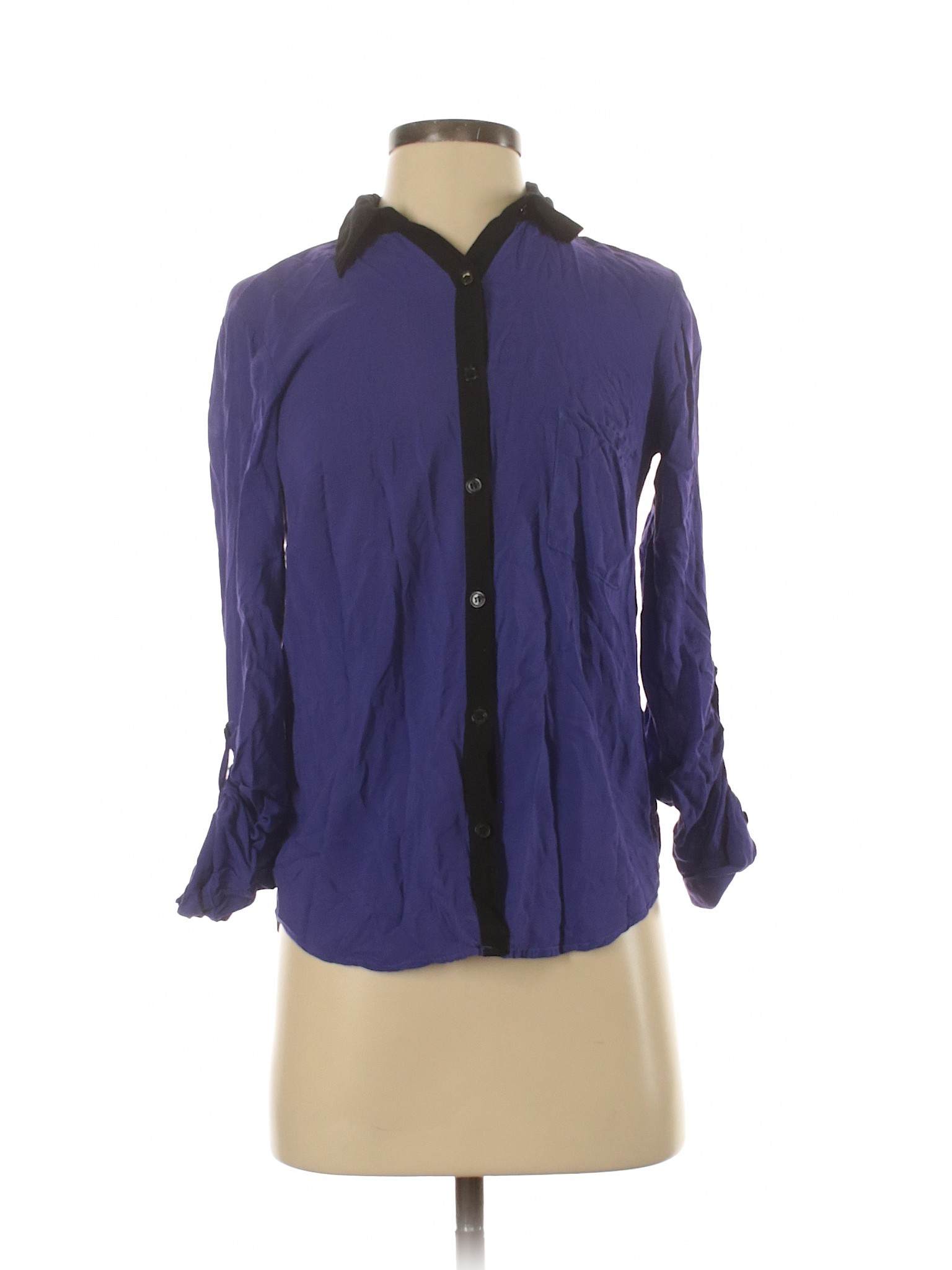 Splendid Women Purple Long Sleeve Blouse XS | eBay