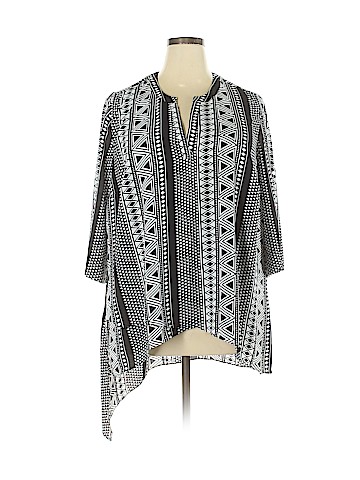 Denim 24/7 3/4 Sleeve Blouse (view 1)