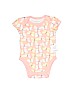 First Impressions 100% Cotton Pink Short Sleeve Onesie Size Newborn - photo 1