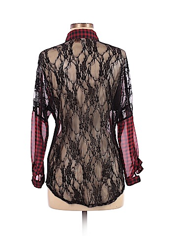 Eyeshadow Long Sleeve Button-Down Shirt (view 2)