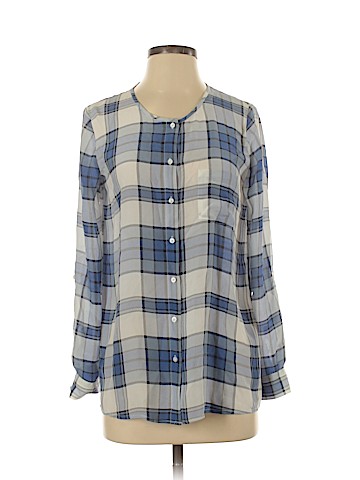 Joie Long Sleeve Silk Top (view 1)