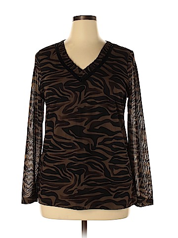 Dana Buchman Long Sleeve Top (view 1)