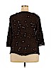 Elementz Brown Long Sleeve Top Size 2X - photo 2