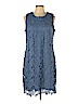 Karl Lagerfeld Paris 100% Polyester Blue Cocktail Dress Size 12 - photo 1