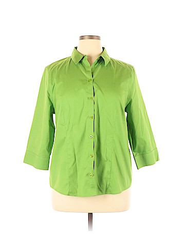 Chico's 3/4 Sleeve Button-Down Shirt (view 1)
