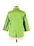 Chico's 100% Cotton Green 3/4 Sleeve Button-Down Shirt Size XL (3) - photo 2