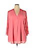 ELOQUII 100% Polyester Pink 3/4 Sleeve Blouse Size 20 - photo 1