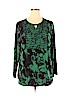Susannah Grogan Green Long Sleeve Top Size XL - photo 1