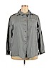 St. John's Bay Gray Long Sleeve Button-Down Shirt Size 18 - photo 1