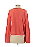 Free People 100% Cotton Orange Pullover Sweater Size S - photo 2