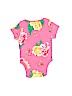 Old Navy 100% Cotton Pink Short Sleeve Onesie Size 0-3 mo - photo 2