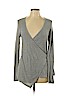 B Collection by Bobeau Gray Long Sleeve Top Size L - photo 1