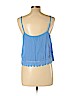 Forever 21 100% Rayon Blue Sleeveless Blouse Size L - photo 2