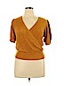 7th Avenue Design Studio New York & Company Gold Short Sleeve Top Size XL - photo 1