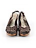 Hot Kiss Brown Heels Size 7 - photo 2