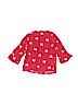 Baby Gap 100% Rayon Red 3/4 Sleeve Blouse Size 4 - photo 2